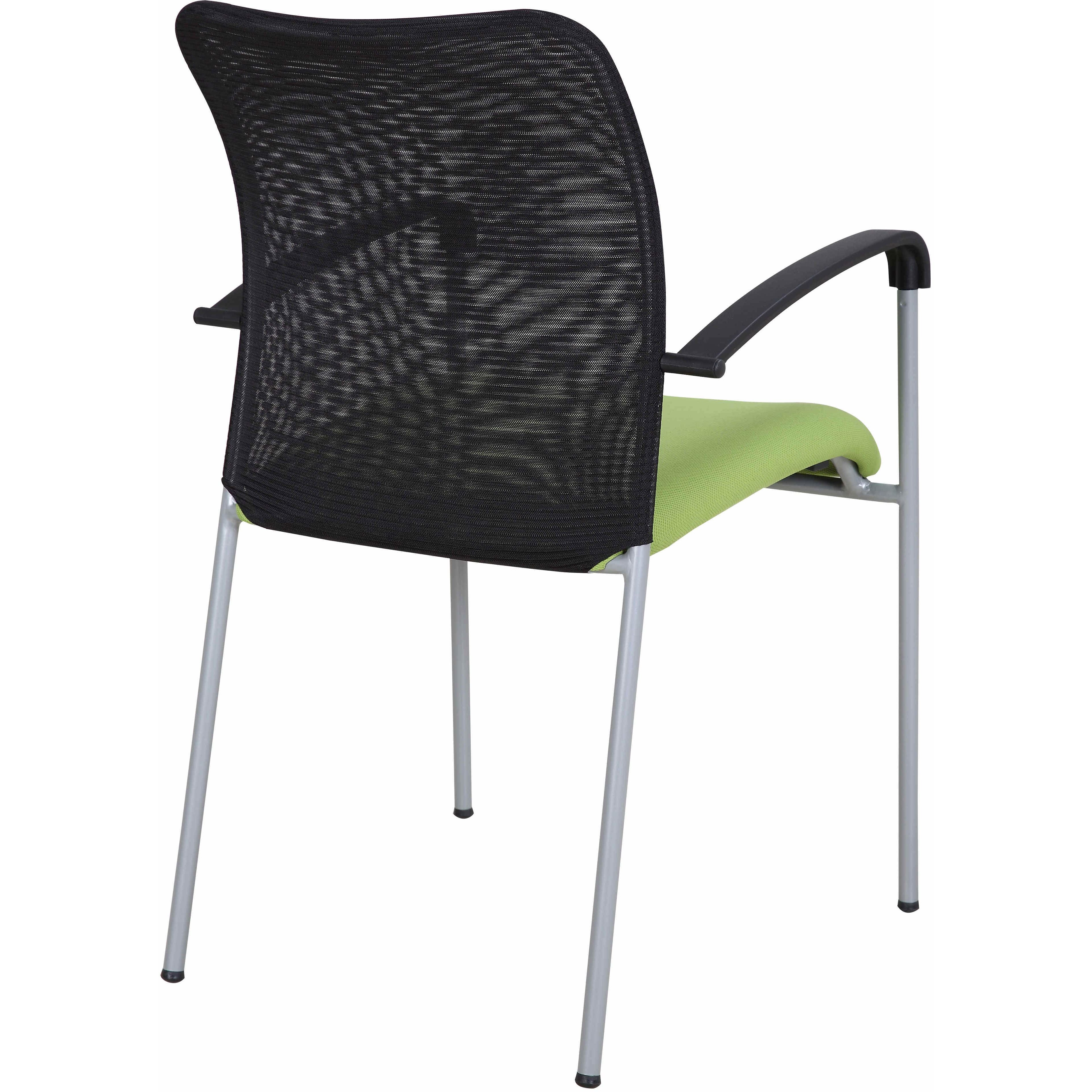 Weston Mesh Stackable Visitor Chair, Green