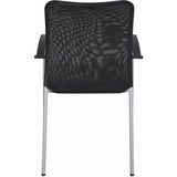 Weston Mesh Stackable Visitor Chair, Gray