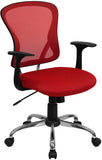 Mid-Back Mesh Swivel Task Office Chair with Chrome Base