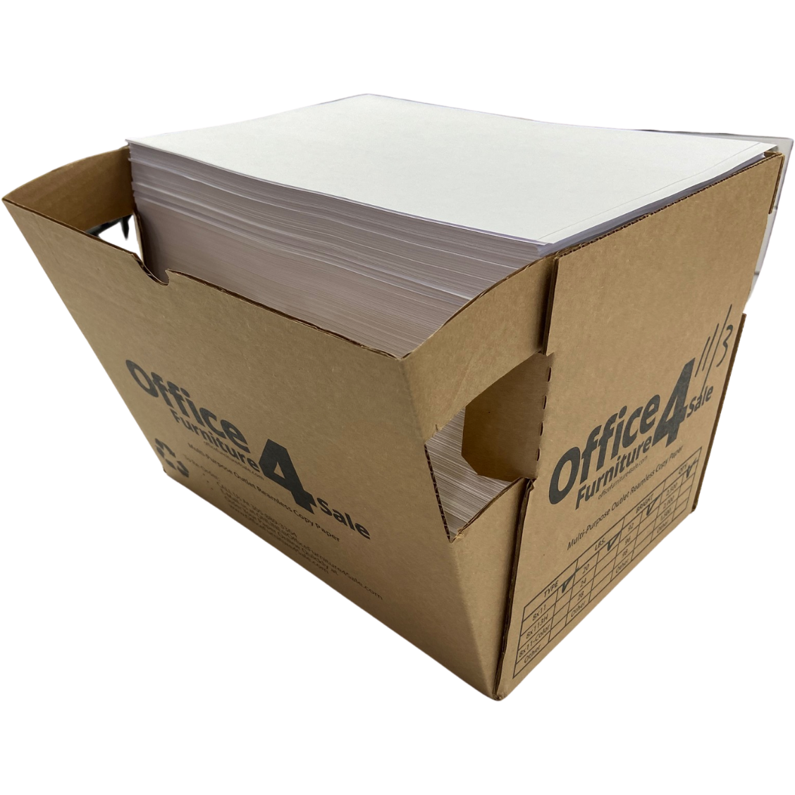 Kwik-Pak Ream-Less Copy Paper, 8.5 x 11, 20 lbs. 92-Brightness