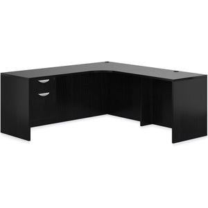 Preva L-Shaped Desk with Single Pedestal
