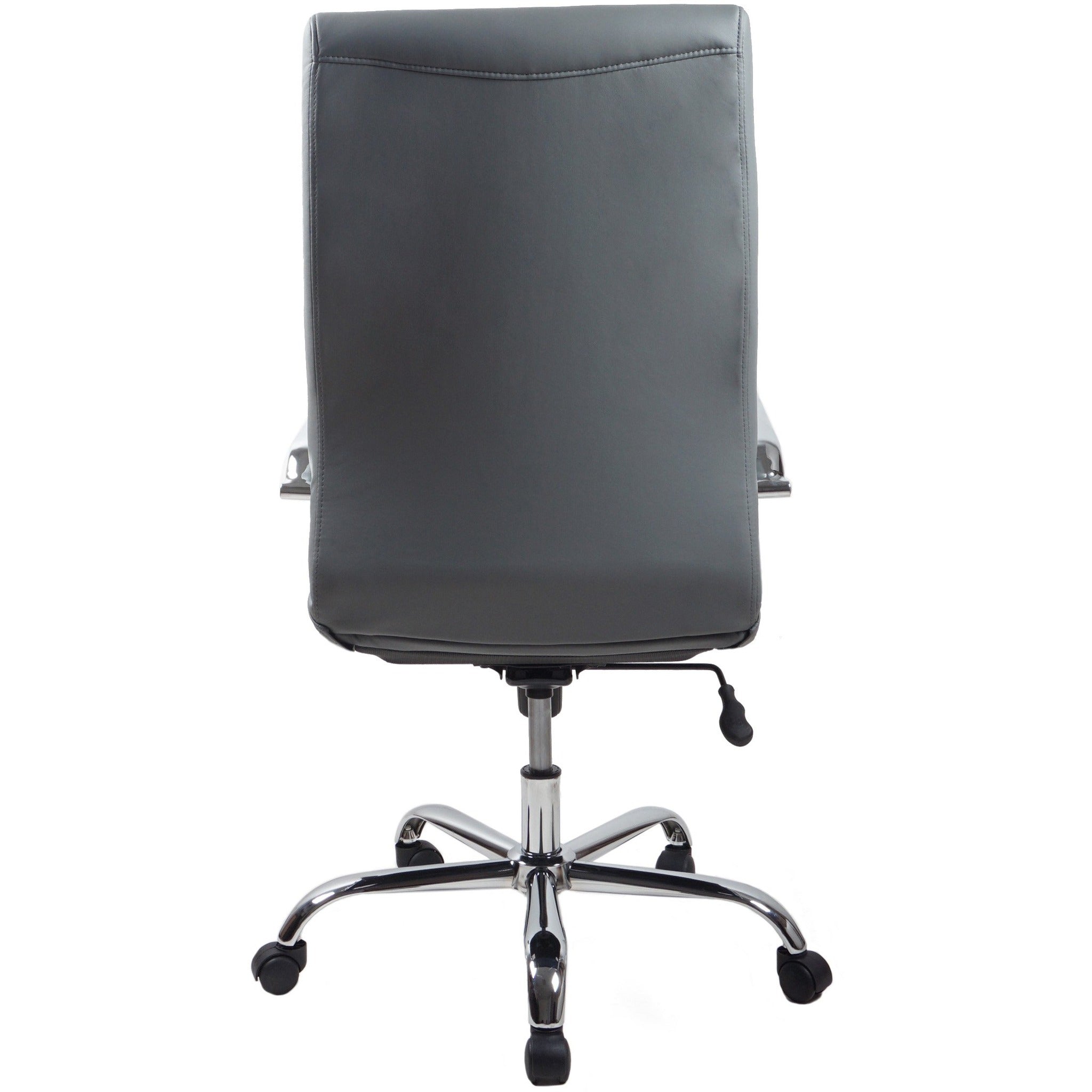 RealBiz II Modern Comfort Series High-Back LeatherPro Chair, Slate Gray