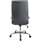 RealBiz II Modern Comfort Series High-Back LeatherPro Chair, Slate Gray