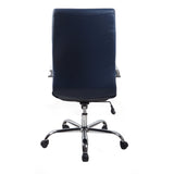 RealBiz II Modern Comfort Series High-Back LeatherPro Chair, Midnight Blue