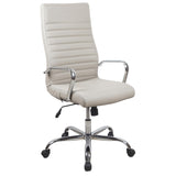 RealBiz II Modern Comfort Series High-Back LeatherPro Chair, Taupe