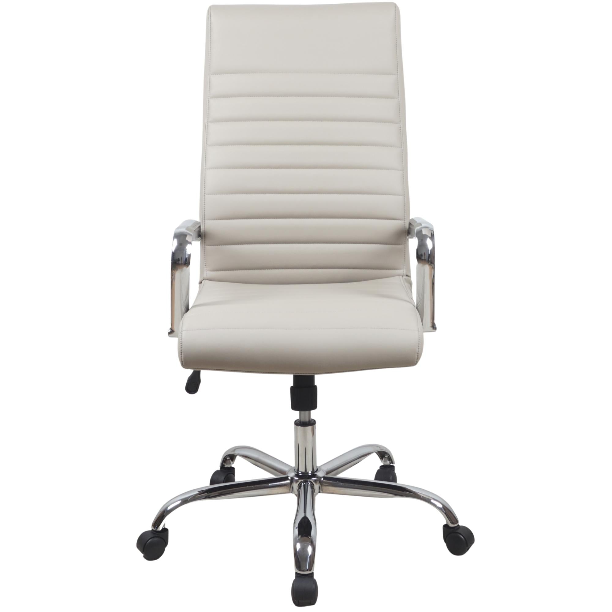RealBiz II Modern Comfort Series High-Back LeatherPro Chair, Taupe