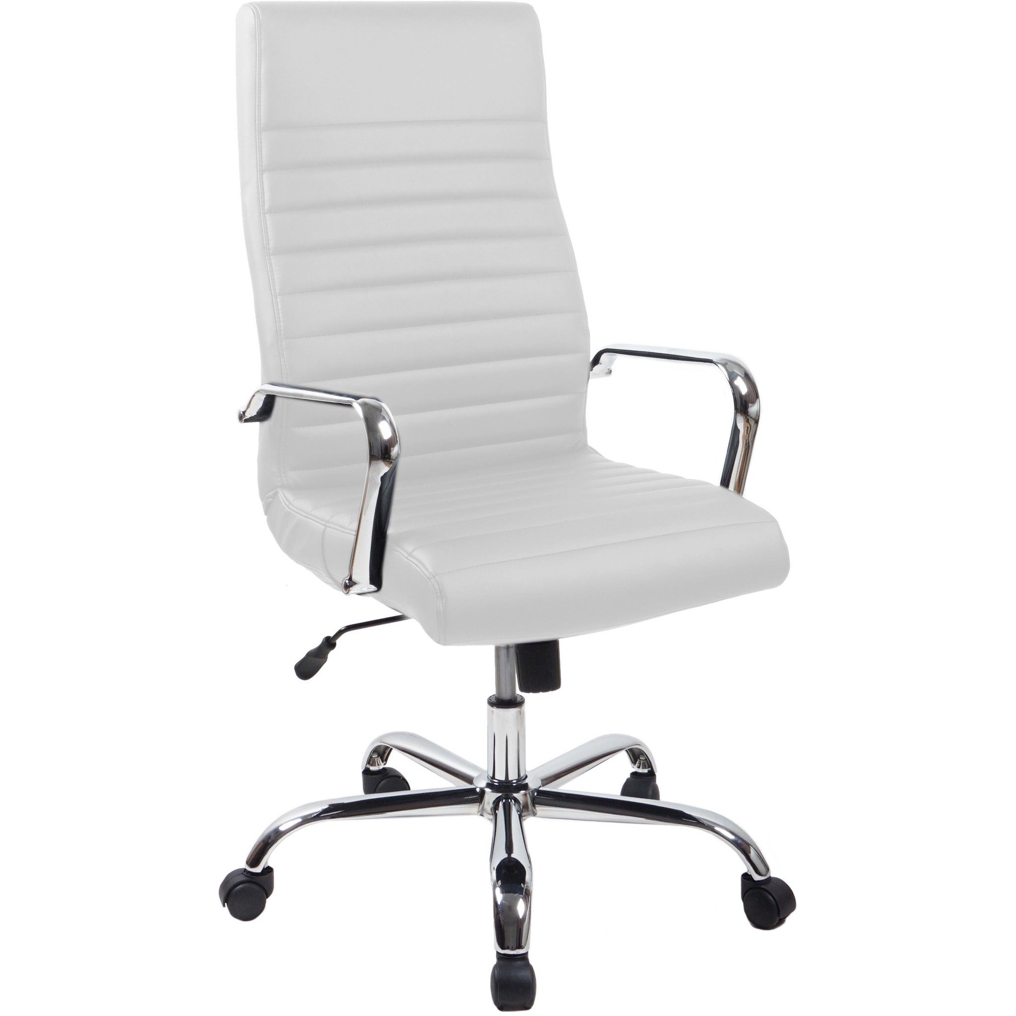 RealBiz II Modern Comfort Series High-Back LeatherPro Chair, Pure White