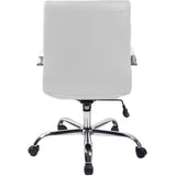 RealBiz II Modern Comfort Series Mid-Back  LeatherPro Chair, Pure White