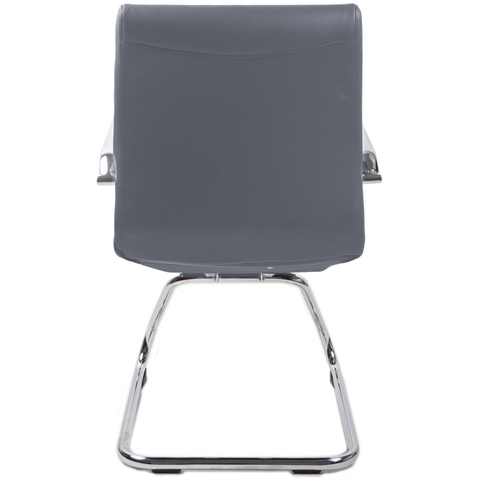 RealBiz II Modern Comfort Series Visitor LeatherPro Chair, Slate Gray