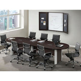 Empresario Oval RaceTrack Laminate Conference Table with Elliptical Style Base