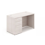 Chiarezza Rectangular Desk Shell with Laminate Modesty Panel