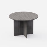 Sheridan 41" Round Conference Table, Stone Gray