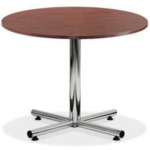 Empresario 42" Round Cafeteria Table with Chrome Base