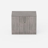 Sheridan One-Shelf 36"W Storage Cabinet, Stone Gray