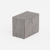 Sheridan One-Shelf 36"W Storage Cabinet, Stone Gray