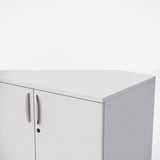 Sheridan One-Shelf 36"W Storage Cabinet, White