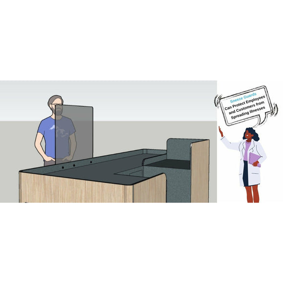 Social Distancing Barriers for Offices and Workplaces/Sneeze Guards & Protecting Barriers