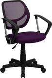 Low Back Mesh Swivel Task Office Chair with Arms
