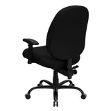 Samson Series Big & Tall 400 lb. Rated Fabric Executive Ergonomic Office Chair, Black with Adjustable Back and Arms
