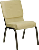 Samson Series 18.5''W Stacking Church Chair, Gold Frame