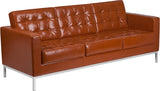 Samson Series Contemporary LeatherSoft Sofa with Stainless Steel Frame