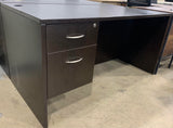 (Used) Alera Rectangular Desk with Box/File Pedestal, Espresso