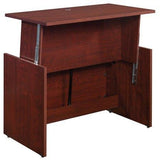 (Scratch & Dent) Sauder Select Sit/Stand Desk, Classic Cherry