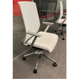 HAWORTH VERY Mesh Task Chairs, Snow White/Polished Aluminum Frame (Pre-Owned)