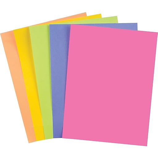 Color Print Outlet Paper, 8 1/2'' X 11'', Assorted Brands, Color, Weight, and Brightness