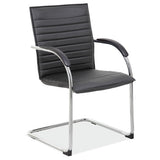 Empresario Sled Based Guest Chair with Chrome Frame