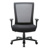 Empresario Big and Tall High Back Chair with Black Frame