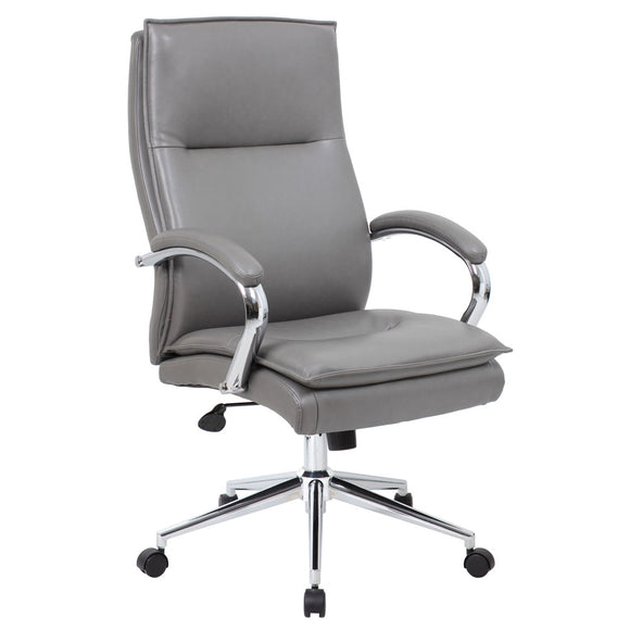 Empresario Executive High-Back with Fixed Arms and High Crown Chrome Frame
