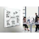 (Scratch & Dent) Quartet Outlet Infinity Outlet Magnetic Glass Dry-Erase Whiteboard, Frame-less, White, 8' x 4'