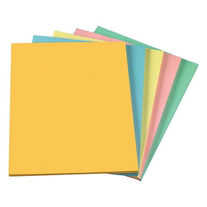 (Open Ream) Pastel Multipurpose Paper, 20 lbs, 8.5" x 11", Assorted (Case or Ream)