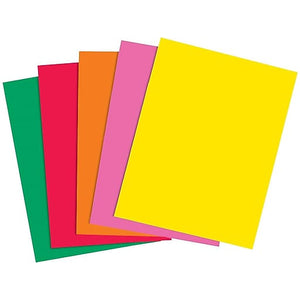 Brights Multipurpose Paper, 24 lbs, 8.5" x 11", Assorted, 500/Ream