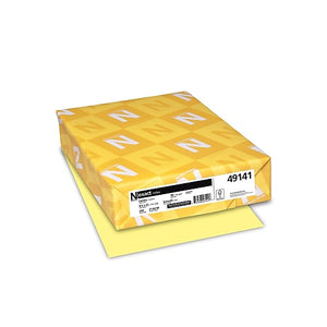 Exact Multipurpose Paper, 90 lbs, 8.5" x 11", Canary Yellow (Case or Ream)