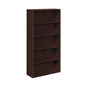 HON 10500 Series Bookcase, 5 Shelves, 36"W, Mahogany Finish (HON105535NN)