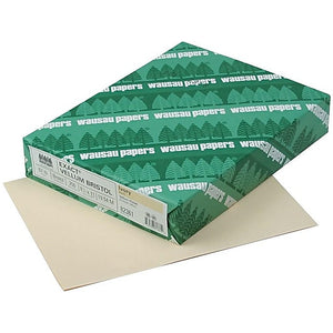 Exact Vellum Bristol Cardstock Paper, 67 lbs, 8.5" x 11", Ivory (Case or Ream)