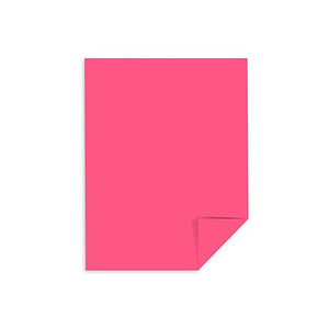 (Open Ream) Astrobrights Cardstock Paper, 65 lbs, 8.5" x 11", Plasma Pink (Case or Ream)