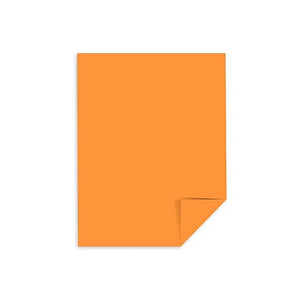 (Open Ream) Astrobrights Cardstock Paper, 65 lbs, 8.5" x 11", Cosmic Orange (Case or Ream)