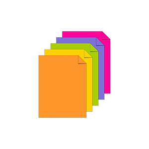 (Open Ream) Astrobrights Cardstock Paper, 65 lbs, 8.5" x 11", Assorted Colors (Case or Ream)