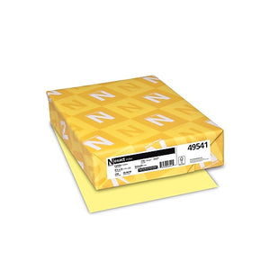 Exact Index Multipurpose Colored Paper, 110 Lbs., 8.5" x 11", Canary (Case or Ream)