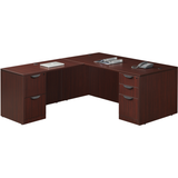Empresario L-Shaped Desk with Box/Box/File and File/File Pedestals