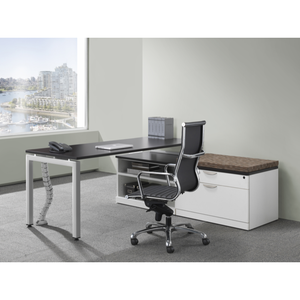 Lucid Simple Desk with Credenza