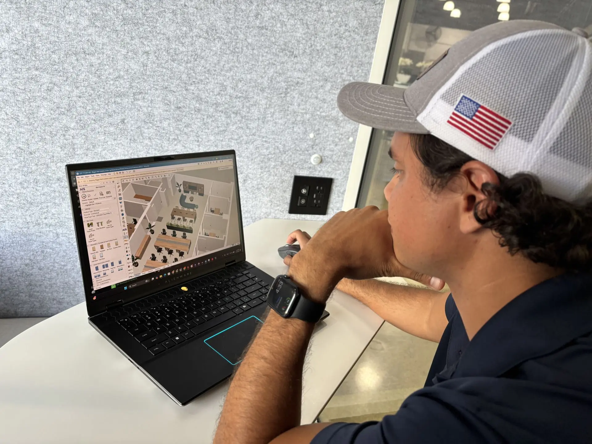 On-site with the client · Andres Zavarce